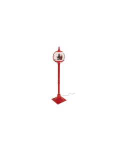 LAMPIONE PLASTICA ROSSO 30X150CM CON SCENARIO NATALIZIO E 30LED