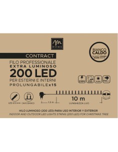 TENDA 200LED BIANCO CALDO DA ESTERNO CON FLASH