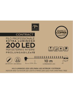 TENDA 200 LED COLORE COPPER DA ESTERNO CON FLASH