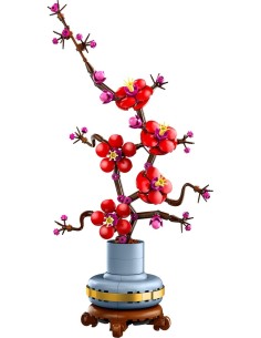 LEGO, BOTANICALS, ALBICOCCO GIAPPONESE, FIORE FINTO, ARTIFICIALE, DECORAZIONE CASA, MODELLINO ADULTI