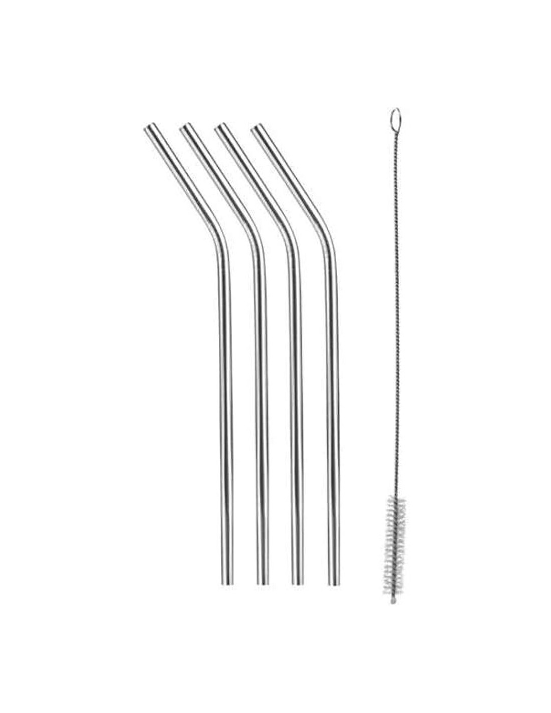 SET 4 CANNUCCE INOX 308866 CON SPAZZOLINO