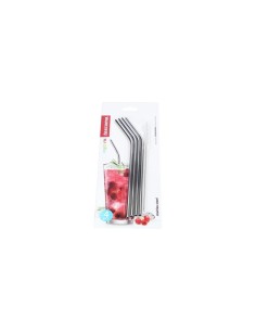 SET 4 CANNUCCE INOX 308866 CON SPAZZOLINO