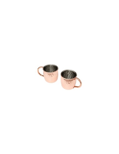 Set 2 bicchieri Moscow Mule in acciaio inox 47 cl