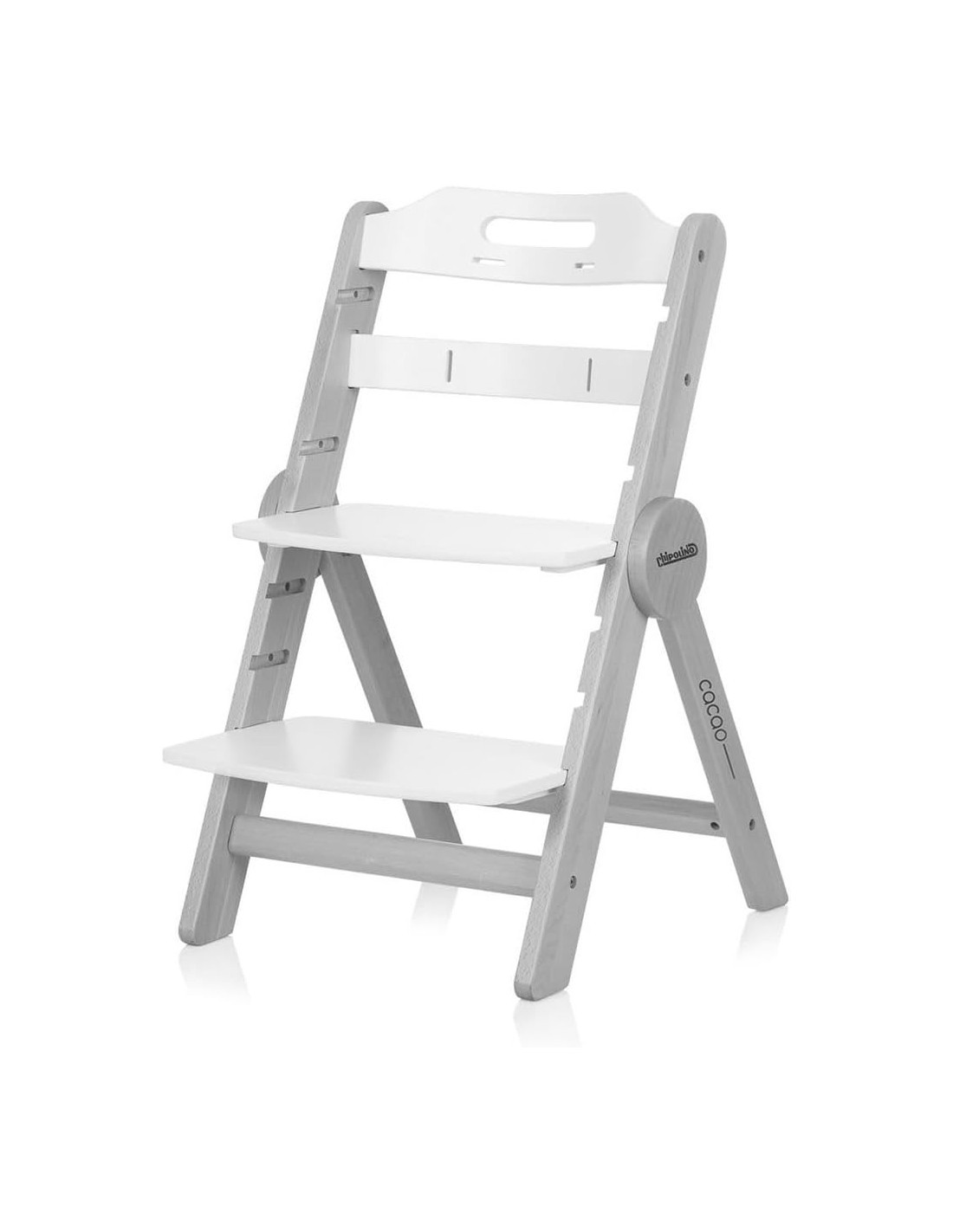 Chipolino Seggiolone in legno Cacao – Grigio