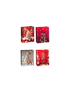 SACCHETTO REGALO 113842 NATALIZIO 26X12X32CM ASSORTITO