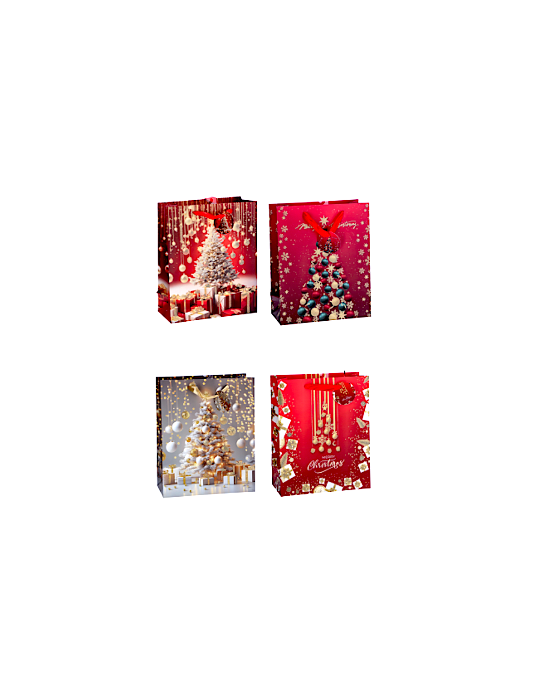 SACCHETTO REGALO 113842 NATALIZIO 26X12X32CM ASSORTITO