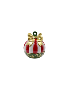 BARATTOLO SFERA CERAMICA 19X22CM SANTA CLAUS