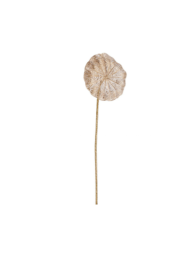 Foglia di loto di Natale Howell oro H55cm decorazione elegante, ramo artificiale in PE e fil di ferro
