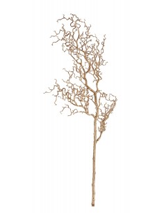 Ramo Howell oro di Natale H110cm, decorazione elegante in PE e fil di ferro, finitura oro brillante