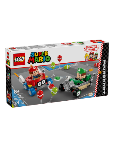 LEGO SUPERMARIO MARIO KART:BABY MARIO VS BABY LUIGI