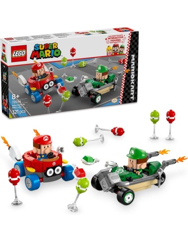 LEGO SUPERMARIO MARIO KART:BABY MARIO VS BABY LUIGI