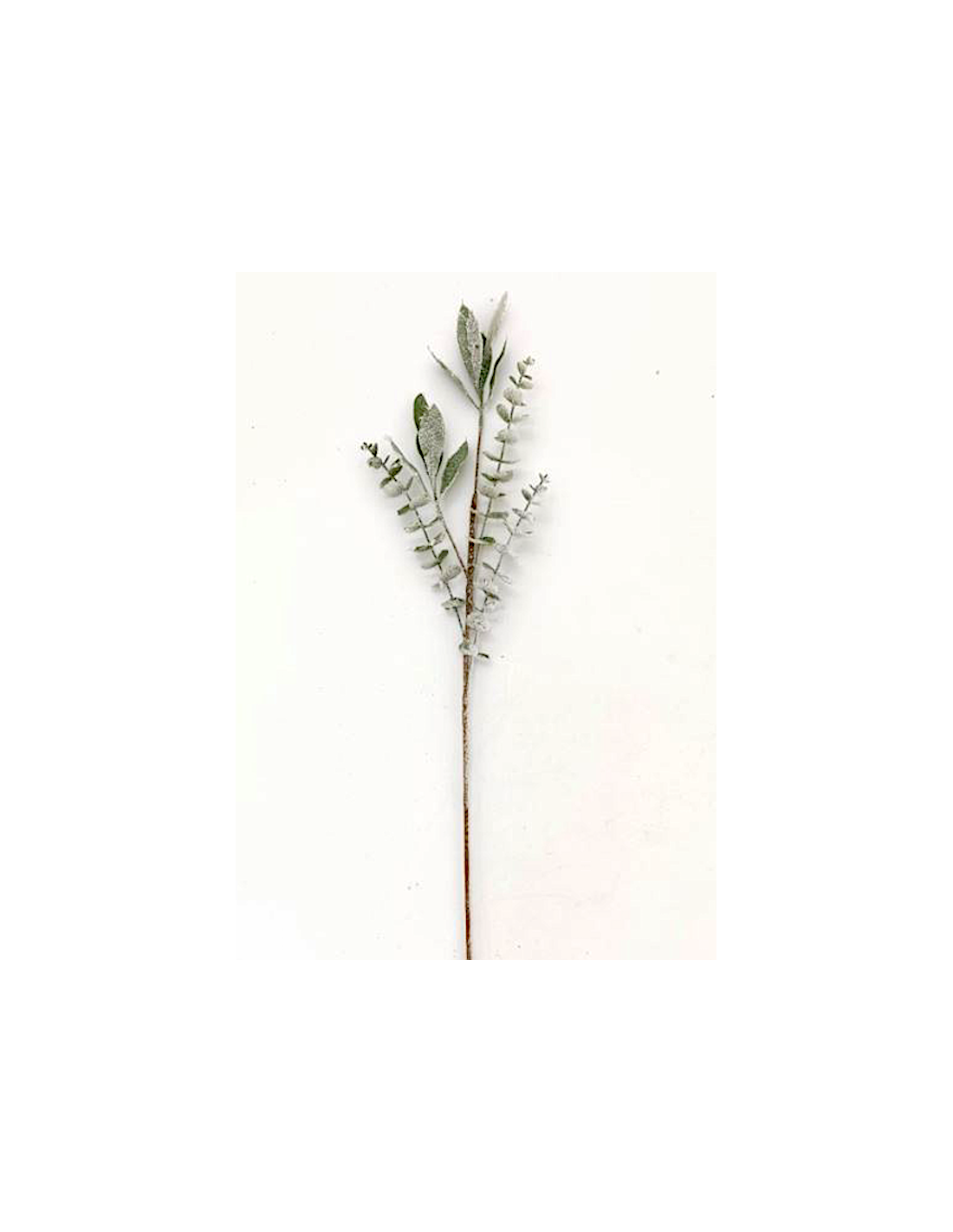 RAMO VERDE PLASTICA 74CM INNEVATO