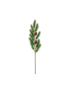 RAMO AGHI PINO PLASTICA 75CM CON PIGNE
