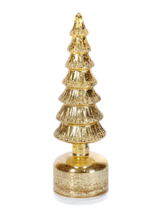 PINO ROTANTE VETRO ISBEL CHAMPAGNE H30CM CON LED