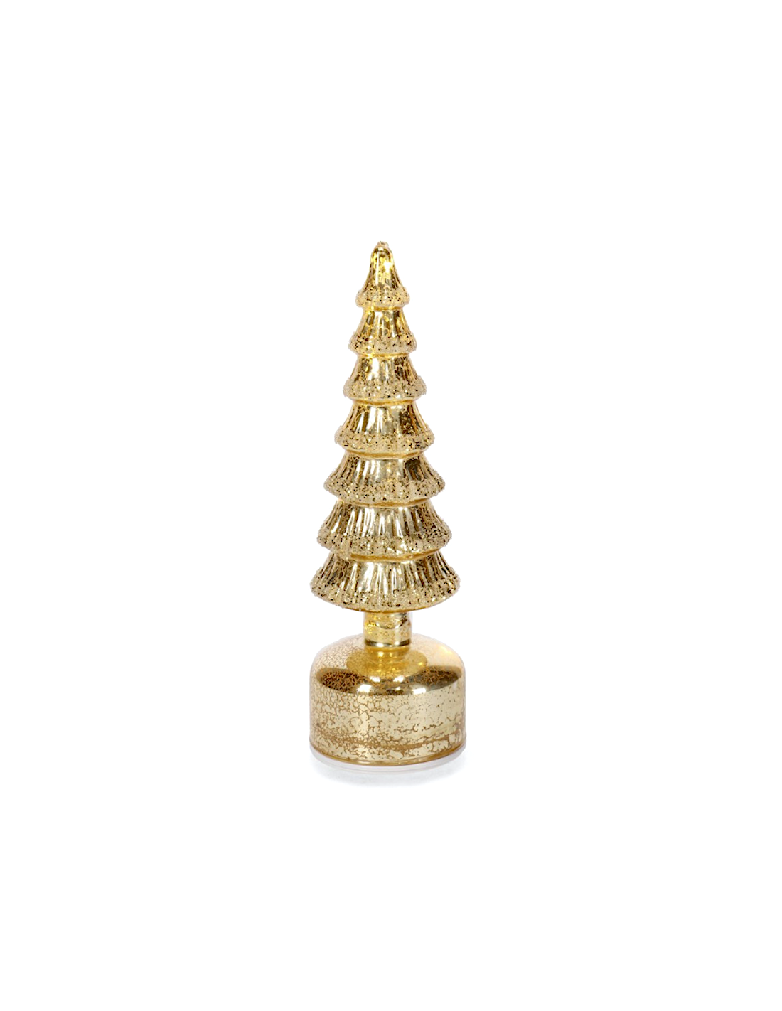 PINO ROTANTE VETRO ISBEL CHAMPAGNE H30CM CON LED