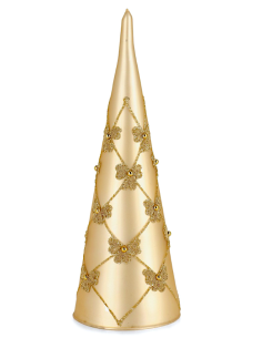 PINO VETRO FLOCK CHAMPAGNE H25CM