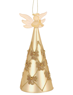PENDENTE FLOCK VETRO ANGELO CHAMPAGNE 16CM