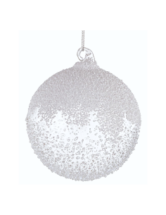 Sfera di Natale Cheery Vetro 10cm Trasparente – La Magia di Natale a casa tua