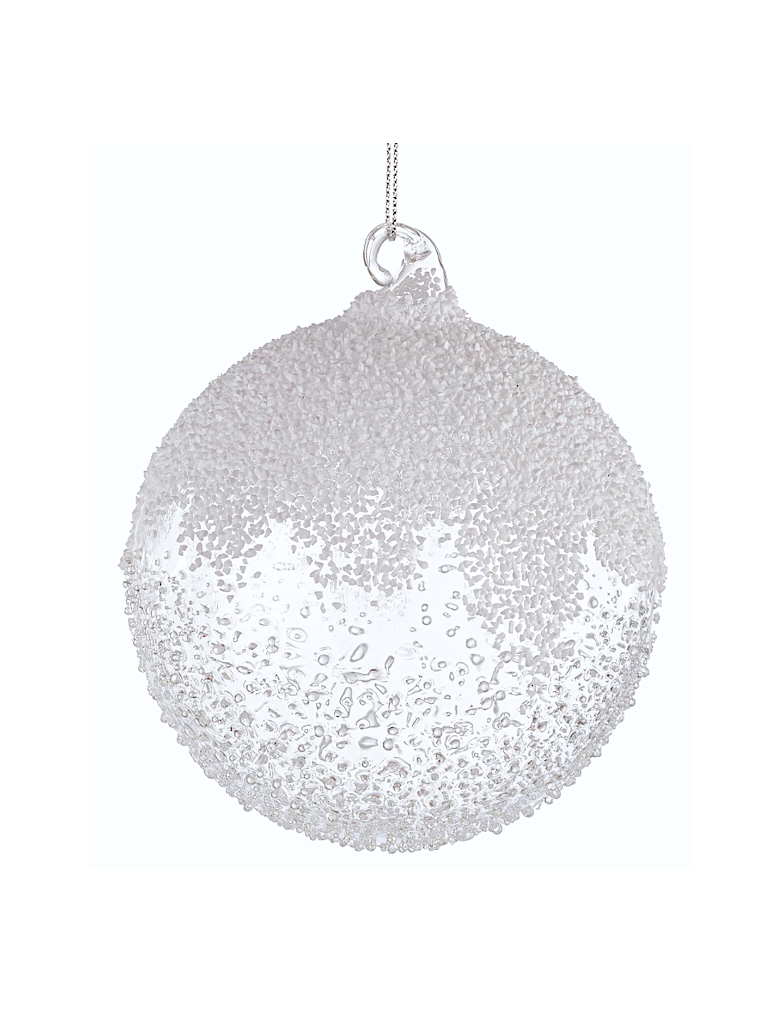 Sfera di Natale Cheery Vetro 10cm Trasparente – La Magia di Natale a casa tua