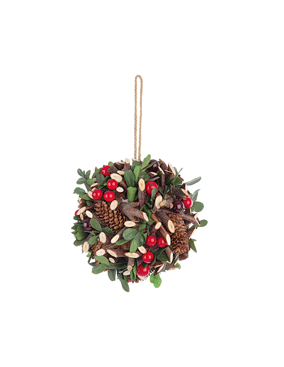 DECORAZIONE SFERICA ELOISE 13,5CM CON BACCA