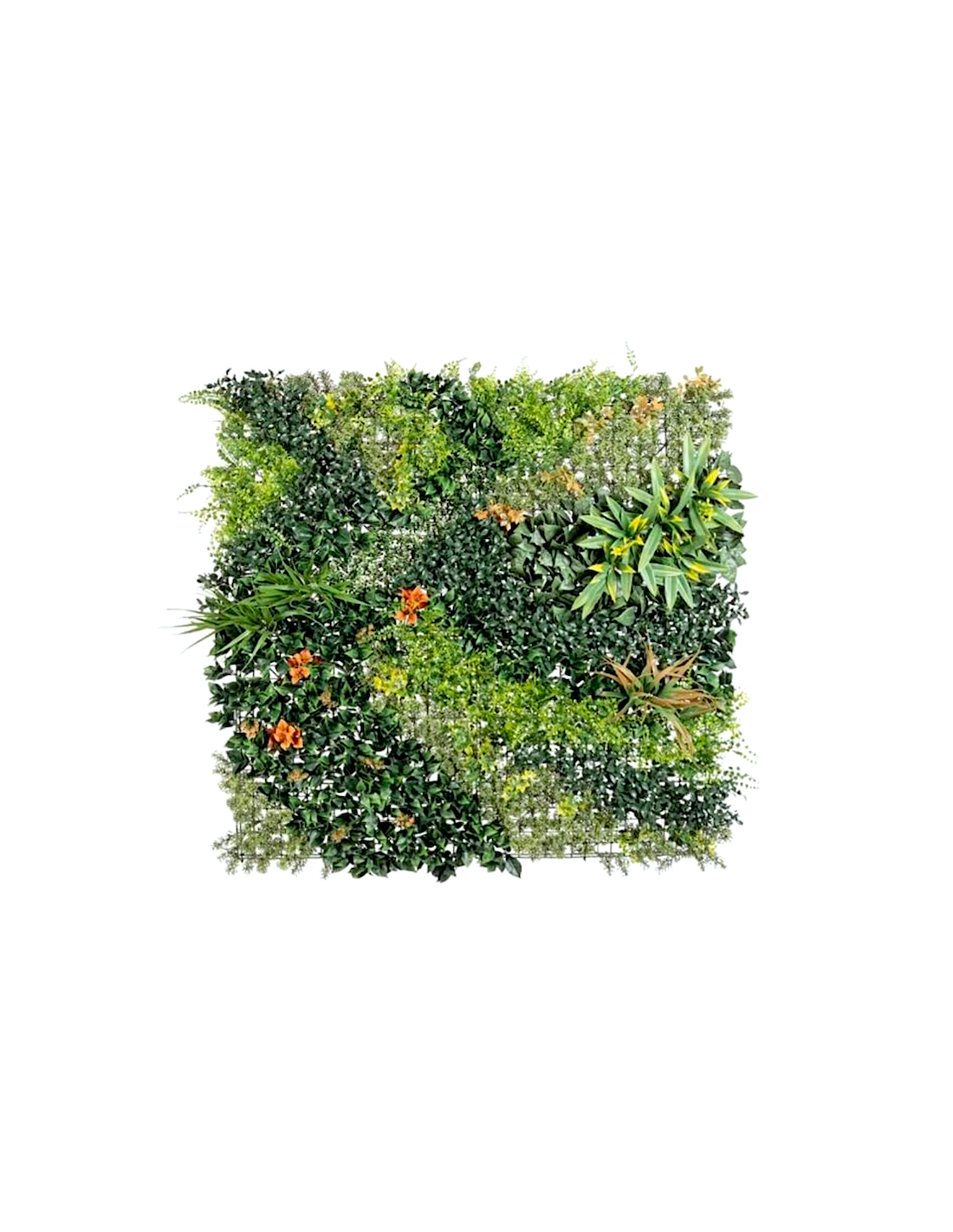 PARETE SINTETICA 0790452 100X100 MIX FIORE ARANCIO