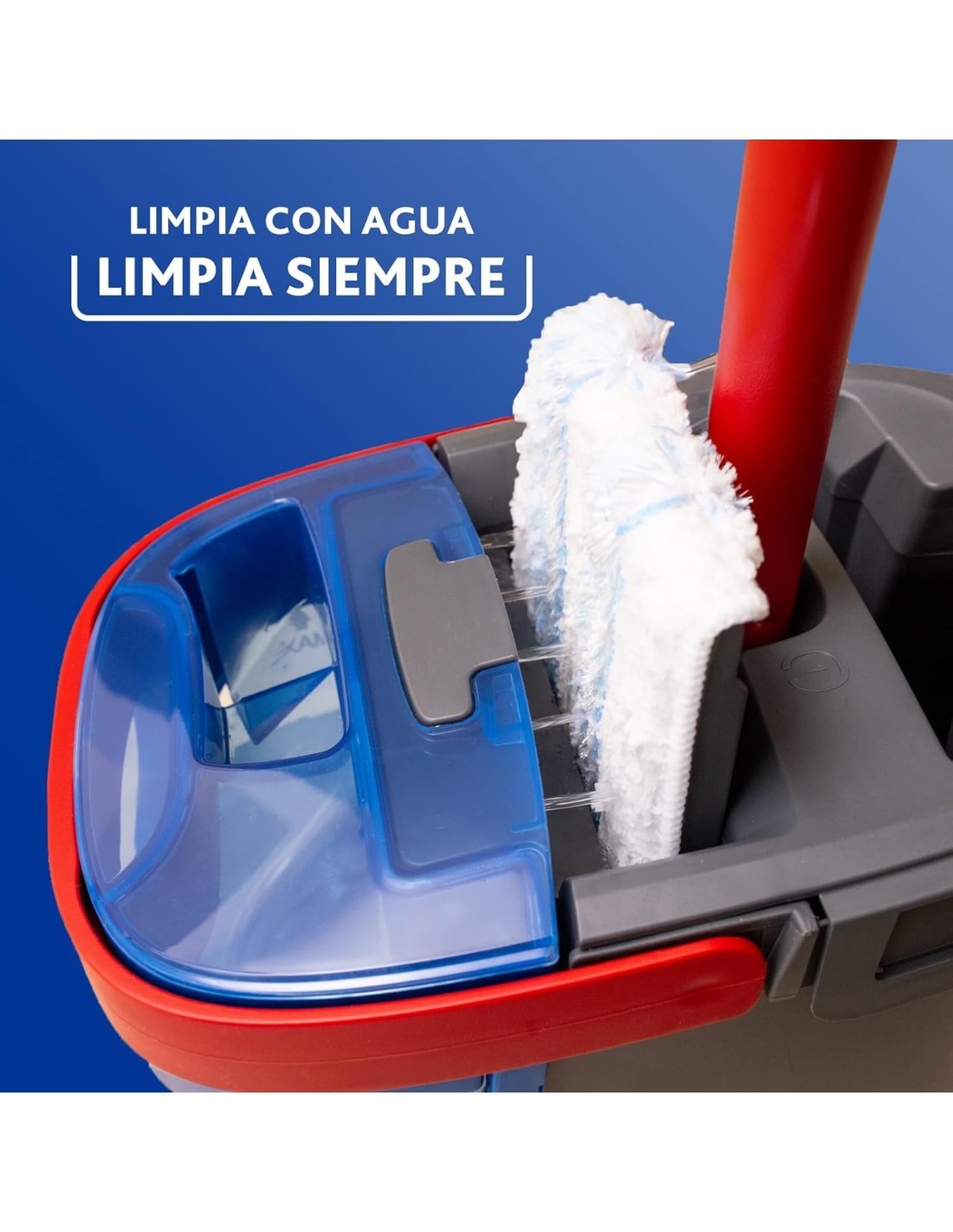 Vileda H2Pro Flat Mop System Complete – Sistema Lavapavimenti a Piastra Piatta