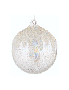 Sfera di Natale Wink Vetro 10cm Trasparente – La Magia di Natale a casa tua