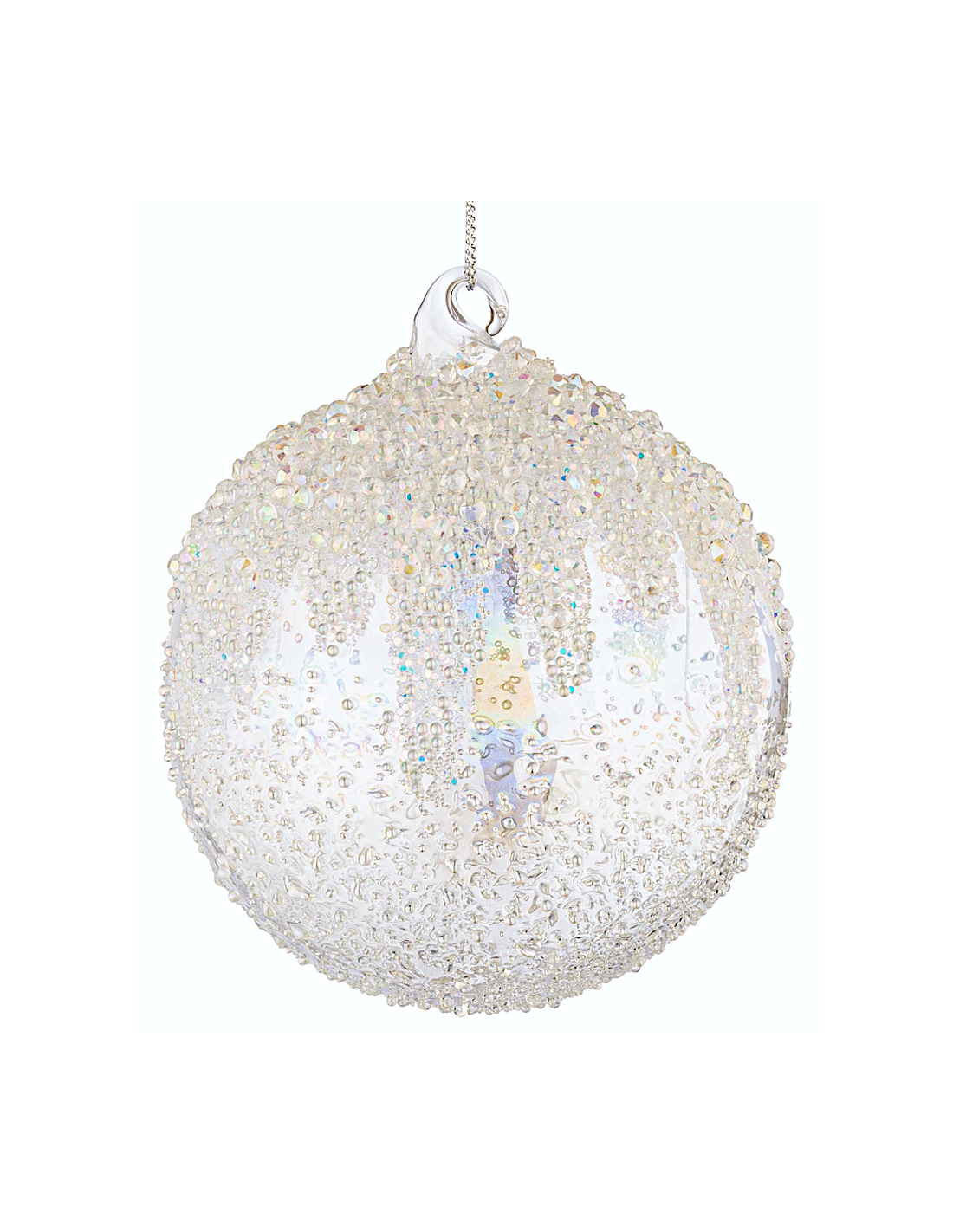 Sfera di Natale Wink Vetro 10cm Trasparente – La Magia di Natale a casa tua