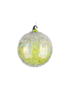 Sfera di Natale Wink Vetro 10cm Verde – La Magia di Natale a casa tua