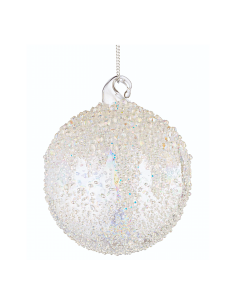 Sfera di Natale Wink Vetro 8cm Trasparente – La Magia di Natale a casa tua