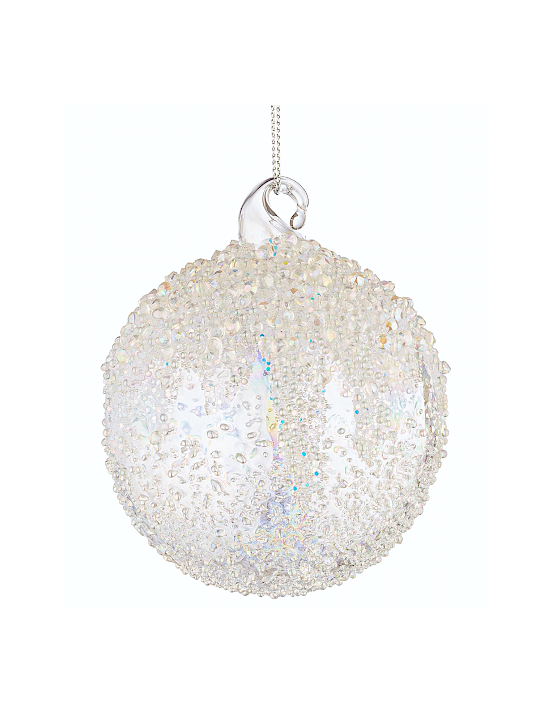 Sfera di Natale Wink Vetro 8cm Trasparente – La Magia di Natale a casa tua