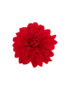 Fiore di Natale Dahlia Rosso 20cm Velluto con Clip – La Magia di Natale a casa tua