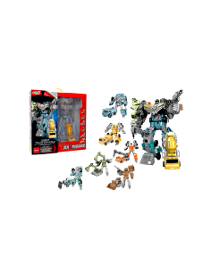ROBOT TRASFORMABILE 6IN1 CON ACCESSORI