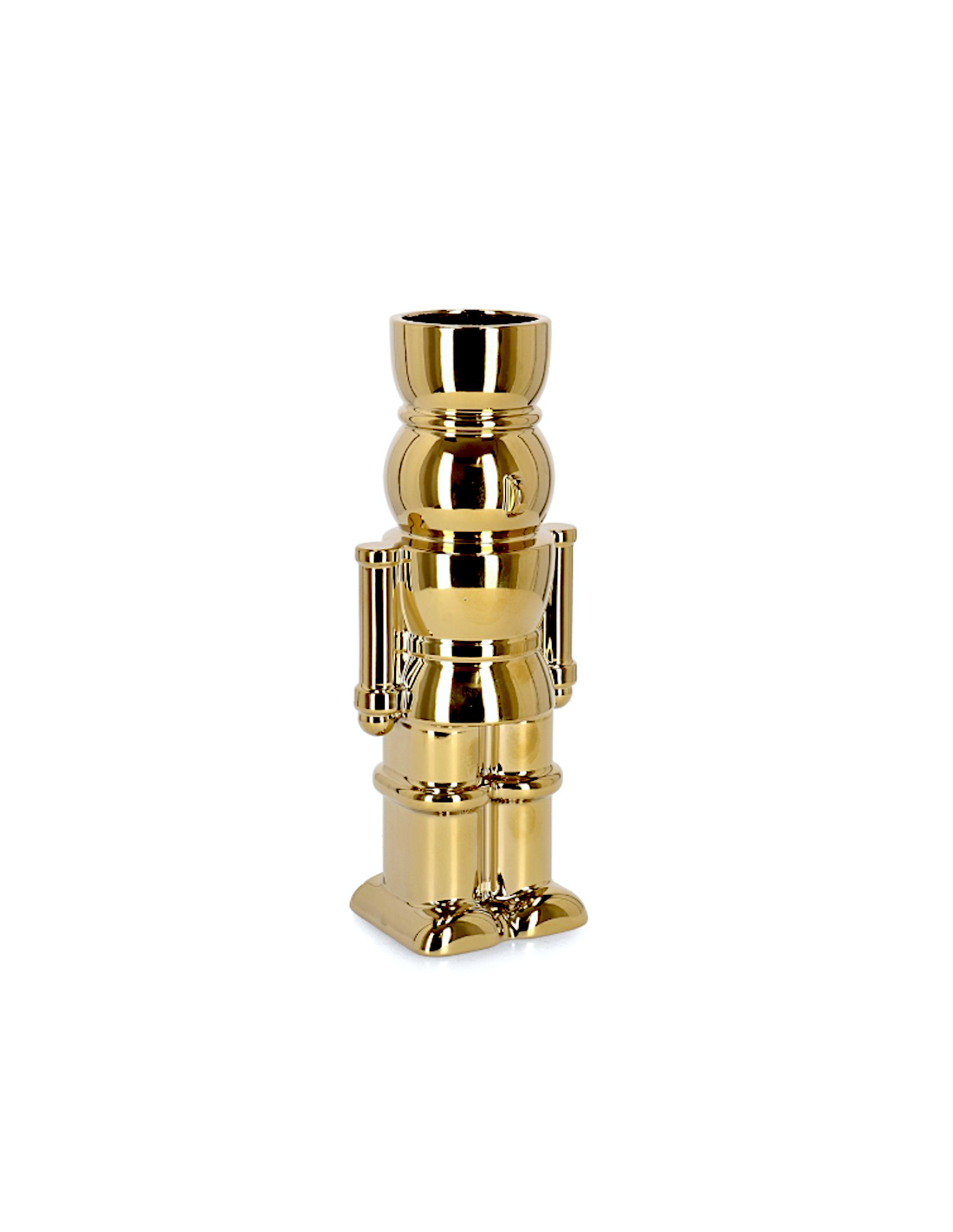 VASO WALKER SOLDATINO ORO H22,5CM CERAMICA