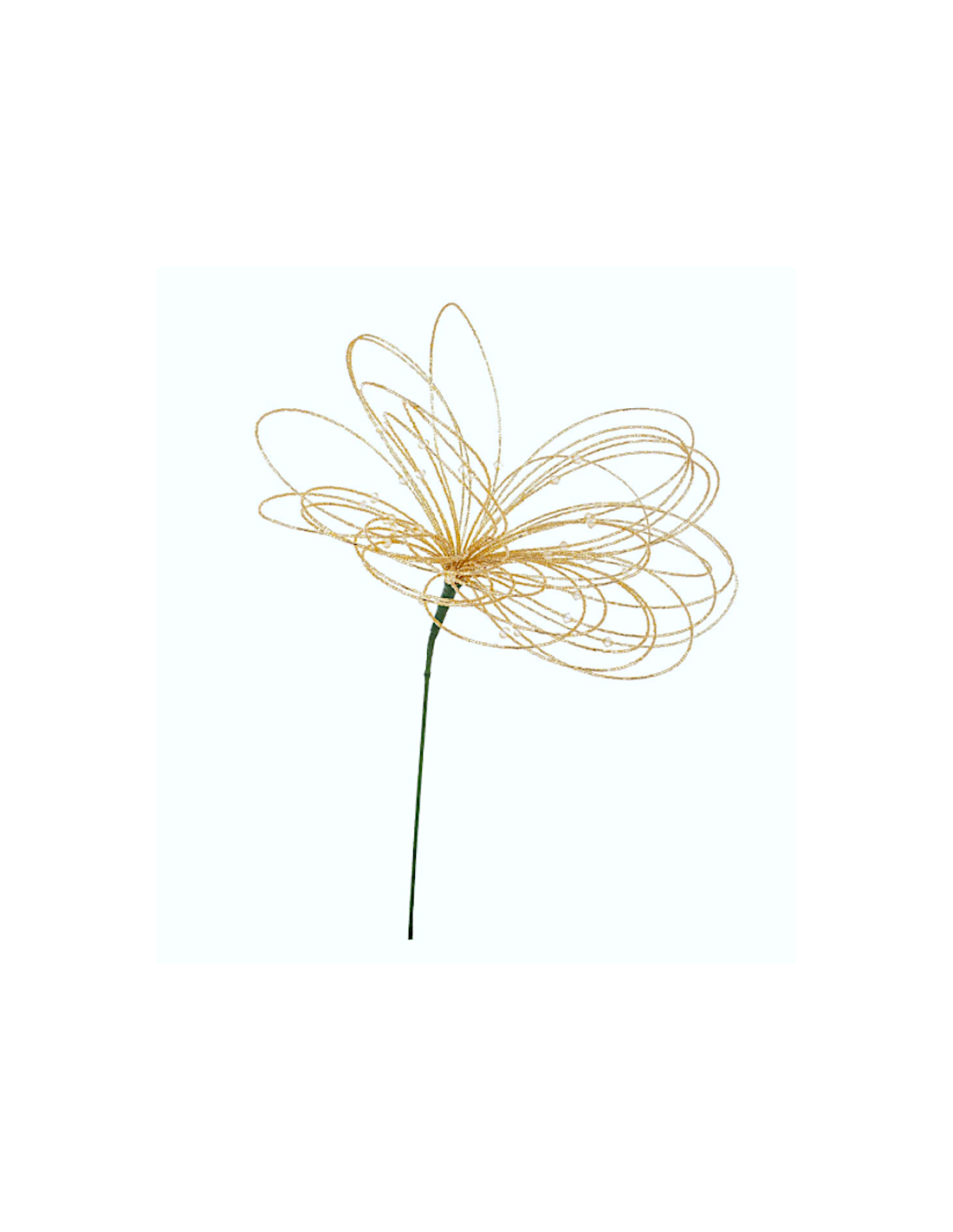 RAMO TOBYA ORO H53CM VETRO/METALLO