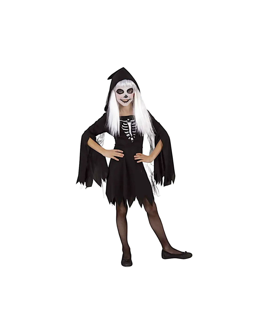 COSTUME S8665-L SCHELETRO BAMBINA 8/10 ANNI