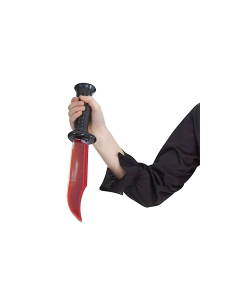 COLTELLO CON SANGUE S7724 33CM PLASTICA