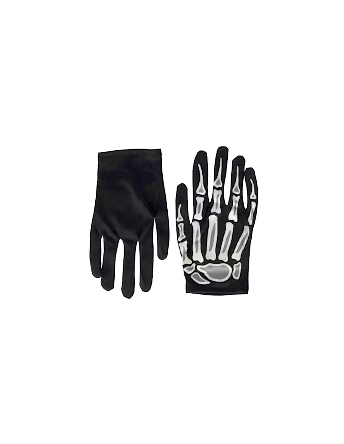 COPPIA GUANTI S7710 SCHELETRO GLOW IN THE DARK