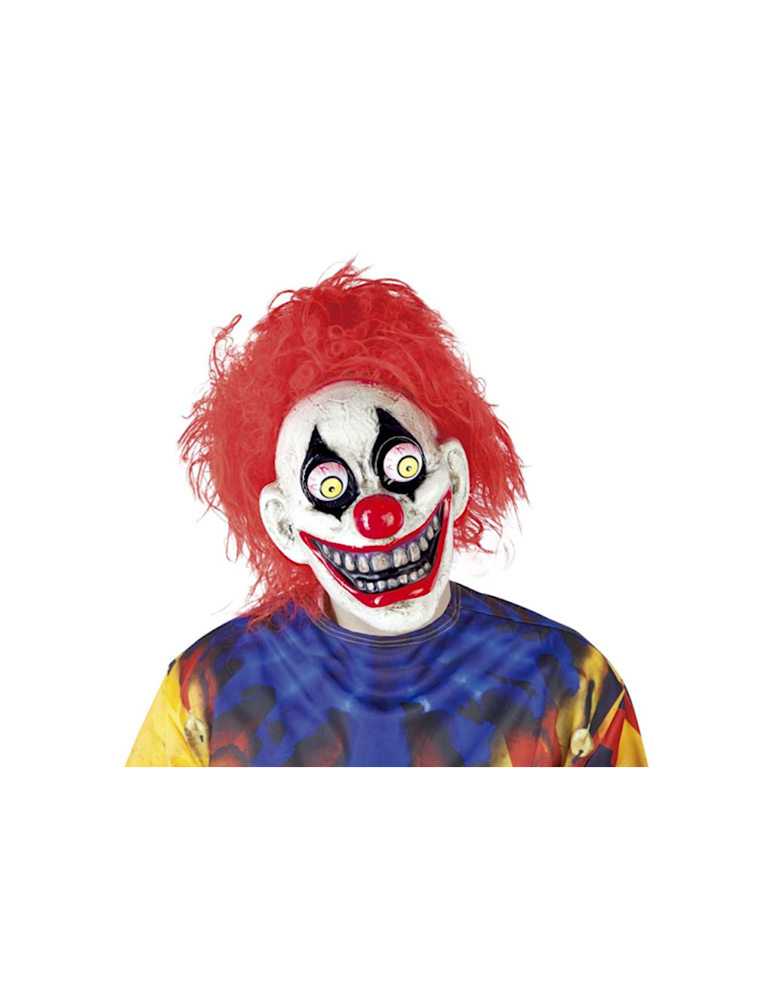 MASCHERA S5144 CLOWN CON OCCHI MOBILI
