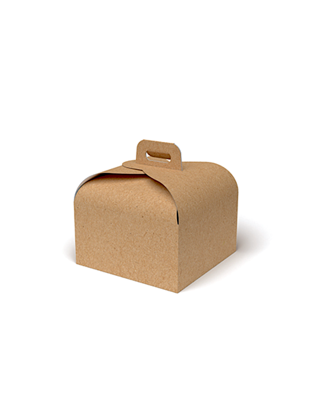SCATOLA PORTAPANETTONE KRAFT AVANA 22X22X18CM
