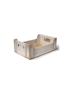 CASSETTA MEDIA SHABBY WOOD 35X24X12CM