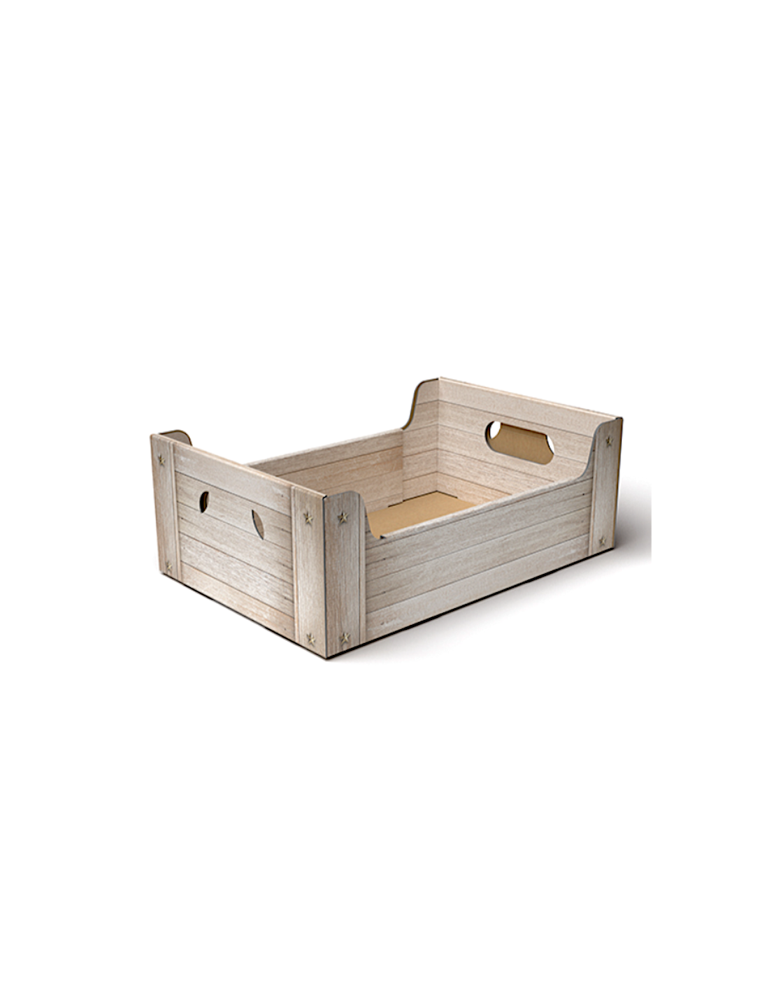 CASSETTA MEDIA SHABBY WOOD 35X24X12CM