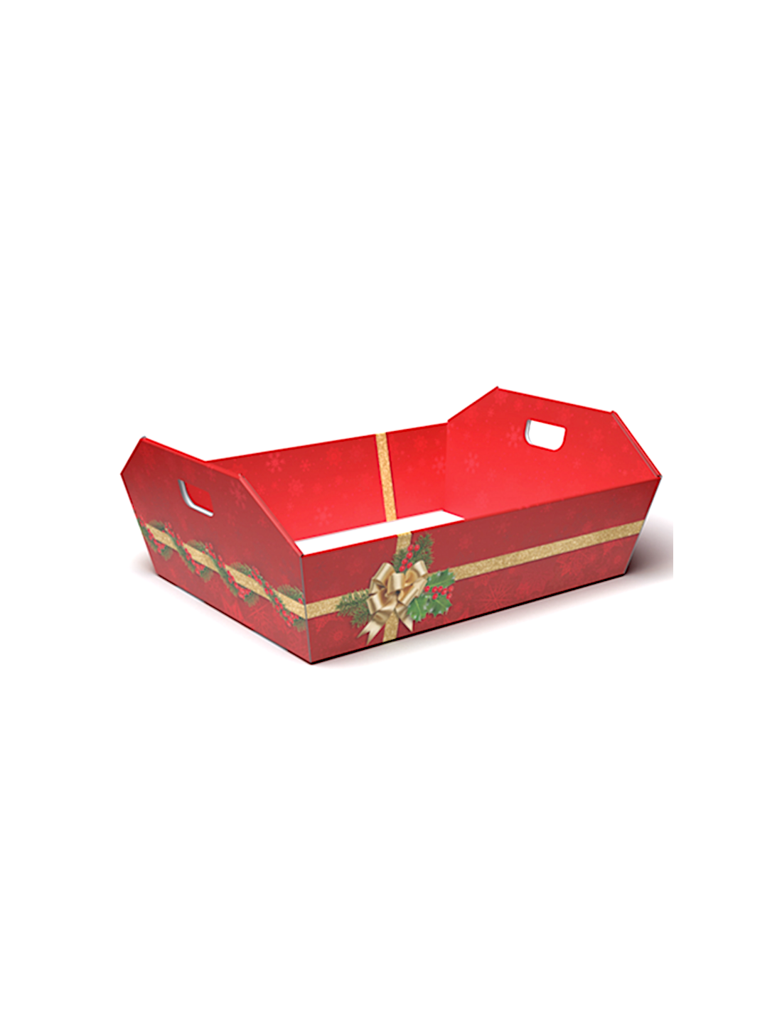 CESTA GRANDE HOLLY JOLLY 43X32X12CM