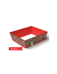 CESTA GRANDE TARTAN 39X30X13CM