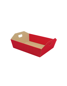 CESTA ONDA MEDIA ROSSA 34X29X10CM