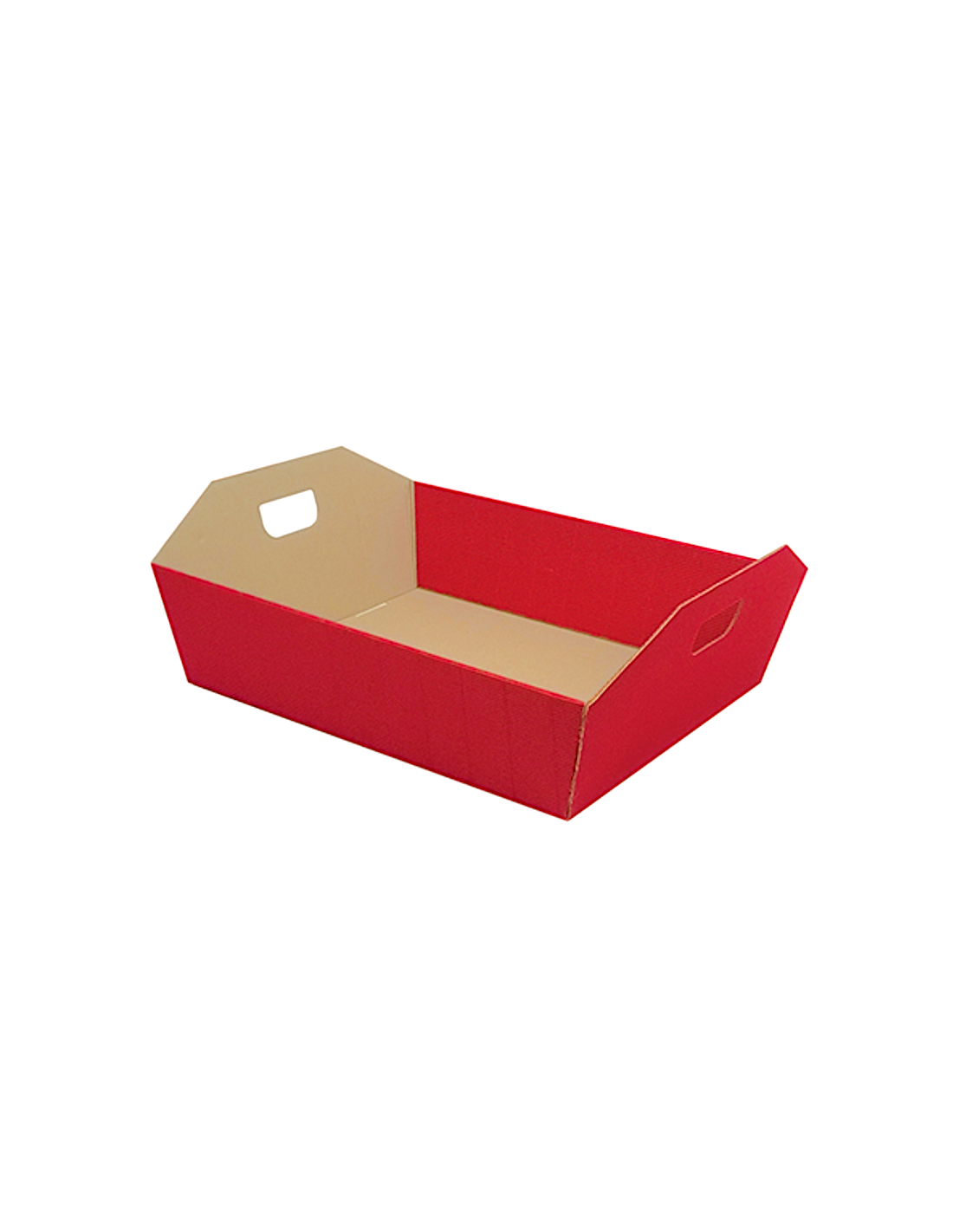 CESTA ONDA MEDIA ROSSA 34X29X10CM