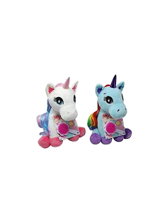 BABY UNICORN 43306 PELUCHE UNICORNO 30CM CON SPAZZOLA