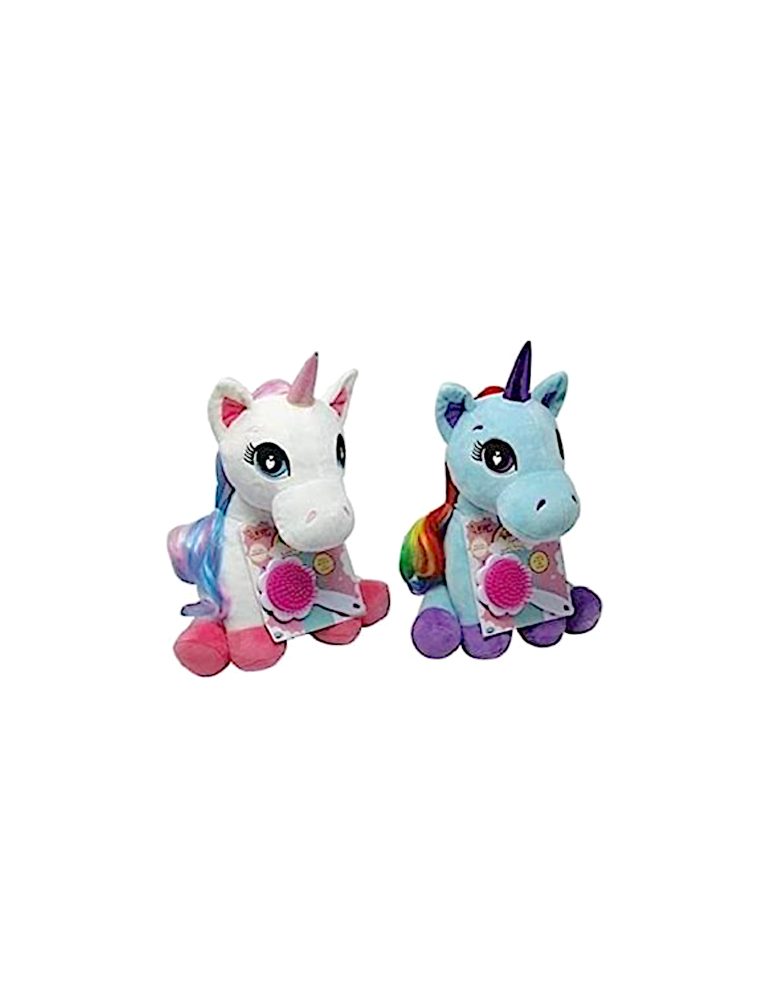 BABY UNICORN 43306 PELUCHE UNICORNO 30CM CON SPAZZOLA