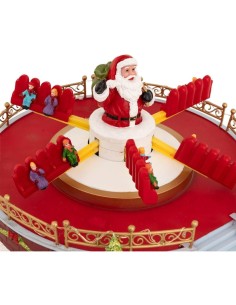 Villaggio di Natale Manège con Movimento, Musica e 25 LED – La Magia di Natale a casa tua