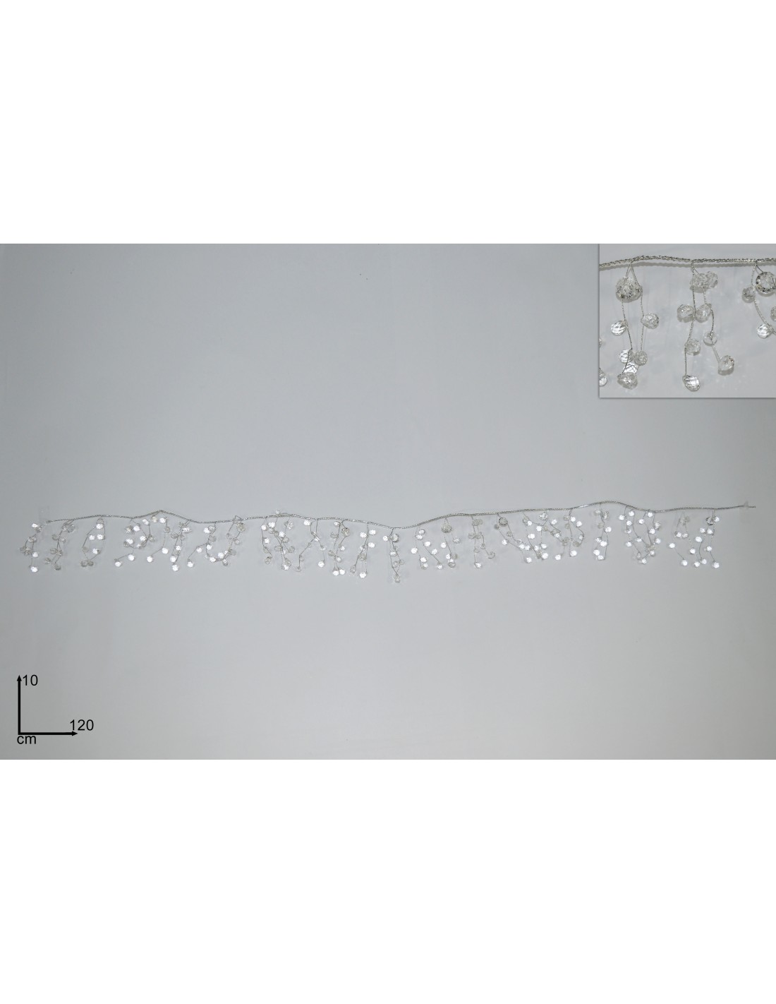GHIRLANDA CON DIAMANTI 120CM